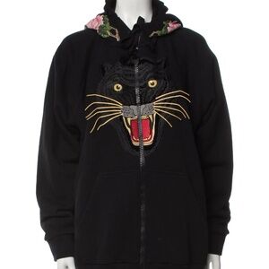 GUCCI Graphic Panther embroidered  Bomber Jacket